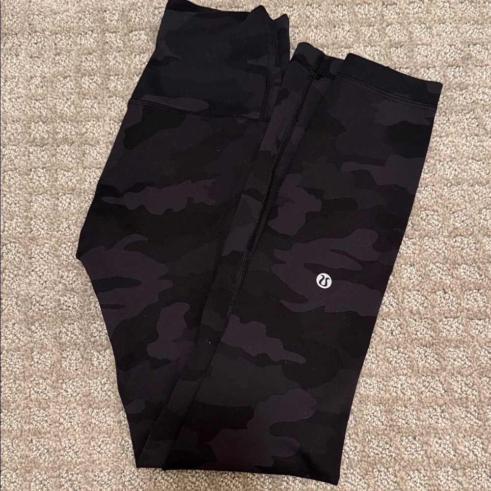 lululemon athletica Black Camo Leggings